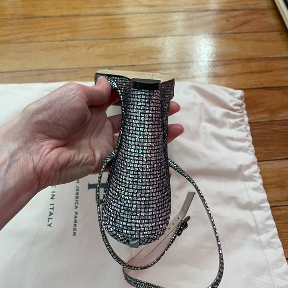 SJP (Sarah Jessica Parker) Glitter Wedge “Boca” Sandals (size 37.5) - Picture 7 of 14